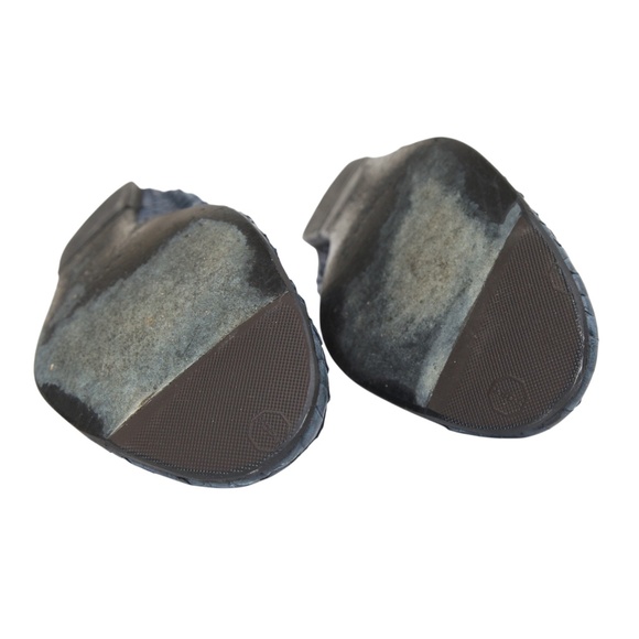 LANVIN Ballet Flats Blue Python Leather Stretch Slip On Flat Exotic Sz 37.5 - Picture 13 of 14